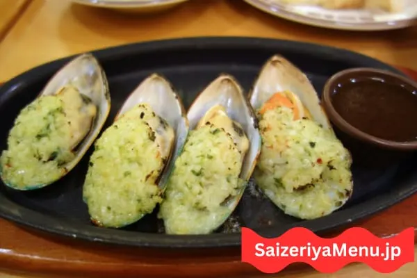 香ばしい炭火焼きムール貝
