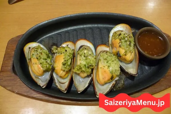 香ばしい炭火焼きムール貝