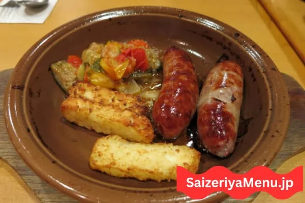 香ばしい炭火焼きソーセージ