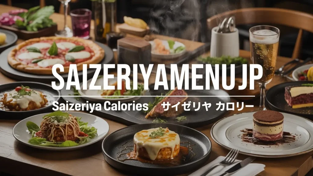 サイゼリヤのカテゴリー別カロリー一覧を表示した2026年版メニューガイド画像