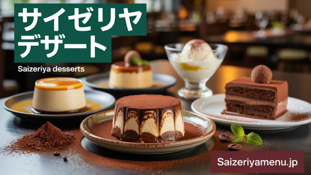 サイゼリヤデザートのすぐにとあとでの違いと選び方